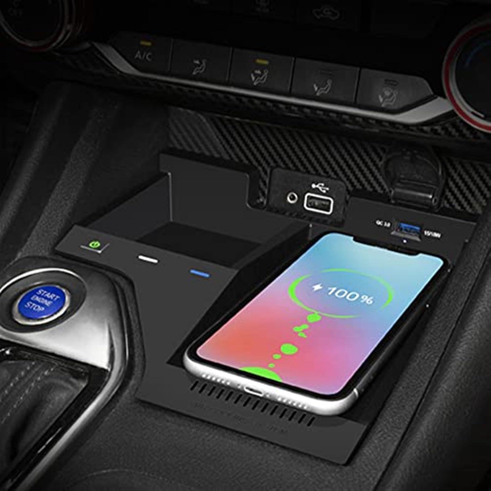 Bezprzewodowa ładowarka samochodowa 15 W Bezprzewodowa ładowarka samochodowa Qi Pad Uchwyt samochodowy na telefon z portem ładowania USB, dla NISSAN, Sylphy 2020-2021 Bezprzewodowa ładowarka s