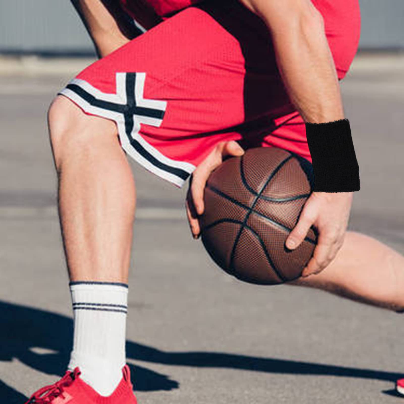 Qianyu Schweißbänder 6 Stück - Saugstarke Sport-Armbänder Für Tennis & Fitness