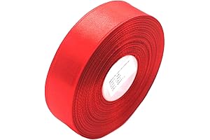 Red Ribbon Roll for DIY Projects, Perfect for Weddings and Crafting