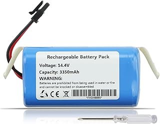 TIIANTE Battery for Eufy RoboVac LR30 Hybrid+, LR30 Hybrid+, L35 Hybrid+, LR20 PN:Eufy CMICR18650F9M-4S1P, T2996011,Kyvol Cybovac L20 Vacuum Cleaner 3350mAh