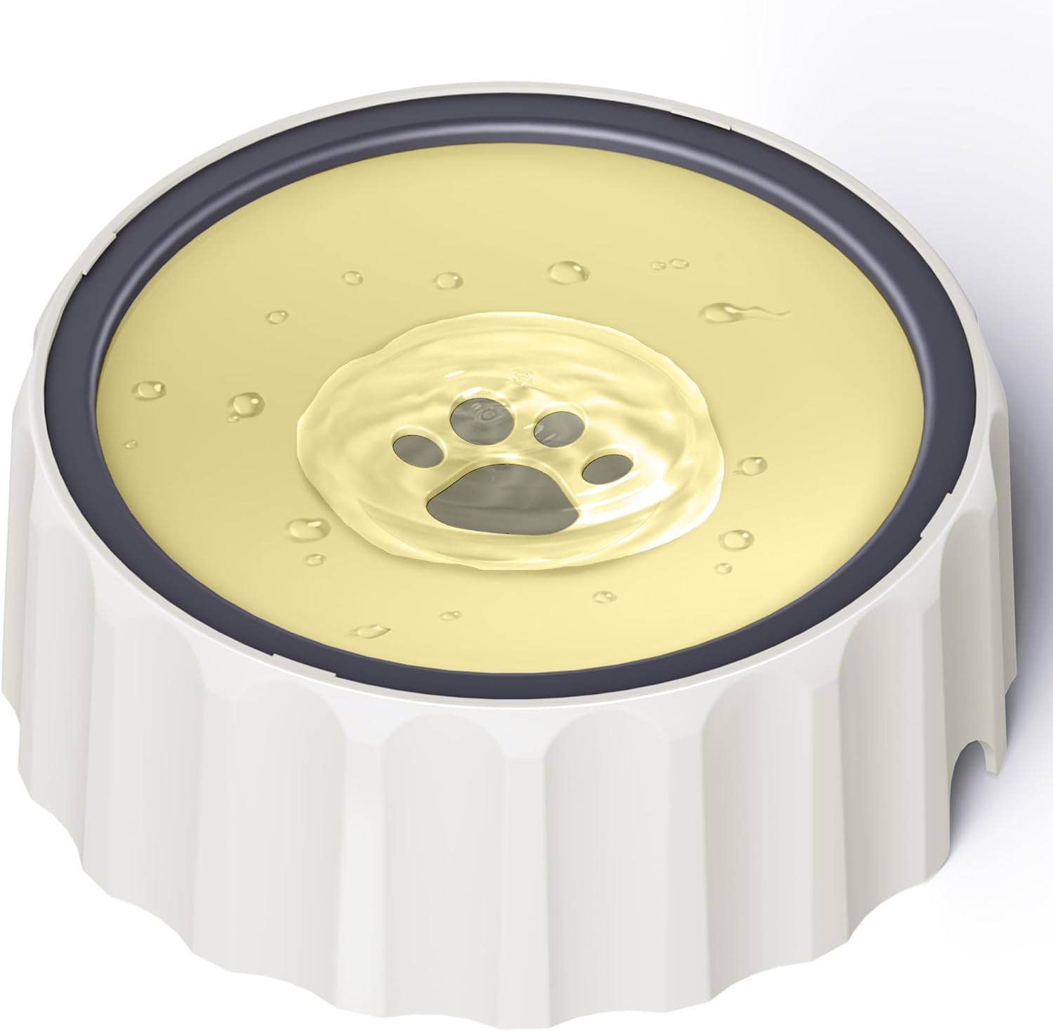 FORWH Dog Small Animals Water Bowl No Spill 70oz/2L Large Capacity Dispenser Non Slip No Splash Small Animals Bowl Pet Slow Feeder No Drip Dog Water