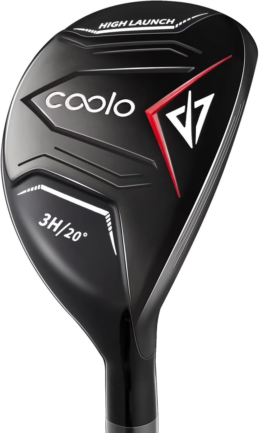 COOLO Golf Hybrid for Average Golfer, Designed for High Launch and Smooth Hits, 3/4/5/6/7 Hybrid, Right and Left Handed Right Graphite Senior 4 Hybrid, 23°