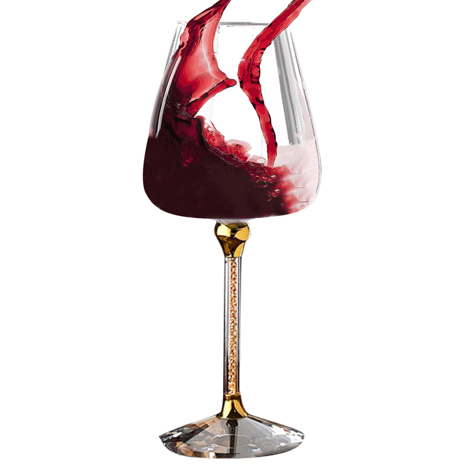 Calice Da Vino Rotante, Calici Da Vino E Bianco Rotanti A Stelo Lungo, Calici Rotanti Creativi Per Vino, Whisky, Champagne E Cocktail