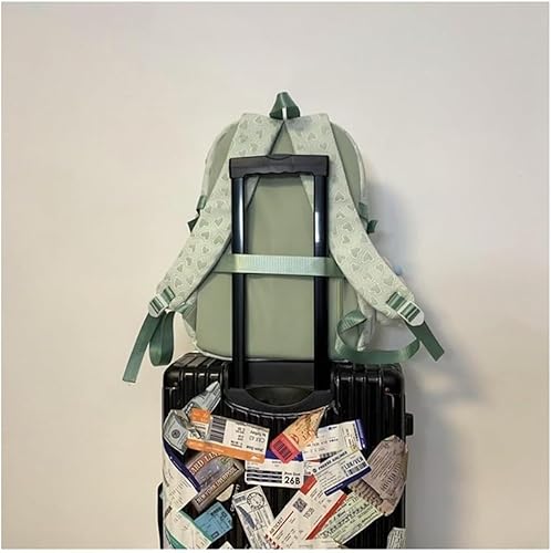 Miniatura 5 de Mochila para laptop de gran capacidad, impermeable, con corazones kawaii, estética, mochila para libros para mujeres y hombres, Azul, Mediana, Moda