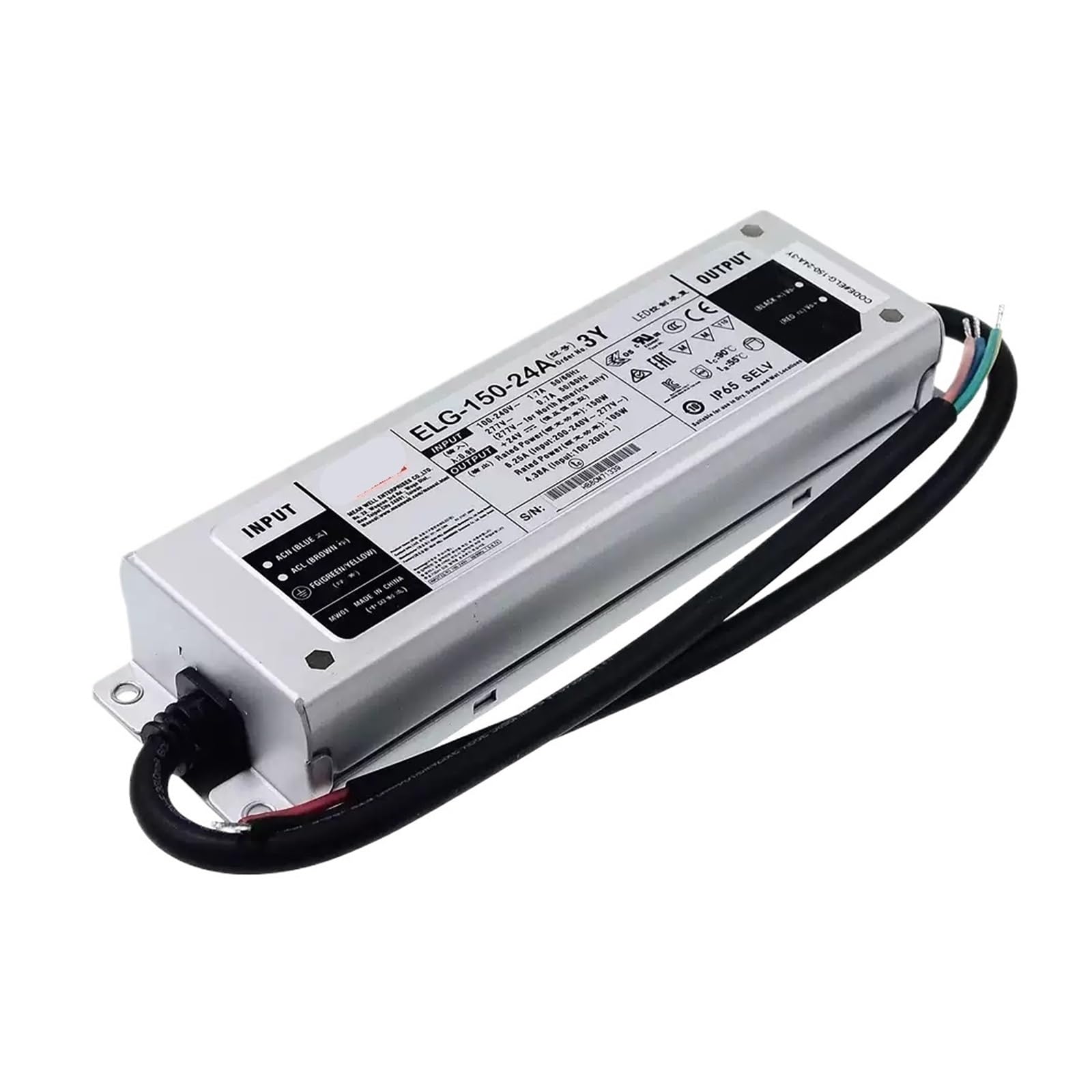SWEWDSQG ELG-150-36DA-3Y | 36V ELG-150-54AB-3Y | 54V Waterproof switching power supply 3Y 12/24/36/42/48/54(ELG-150-36DA-3Y)