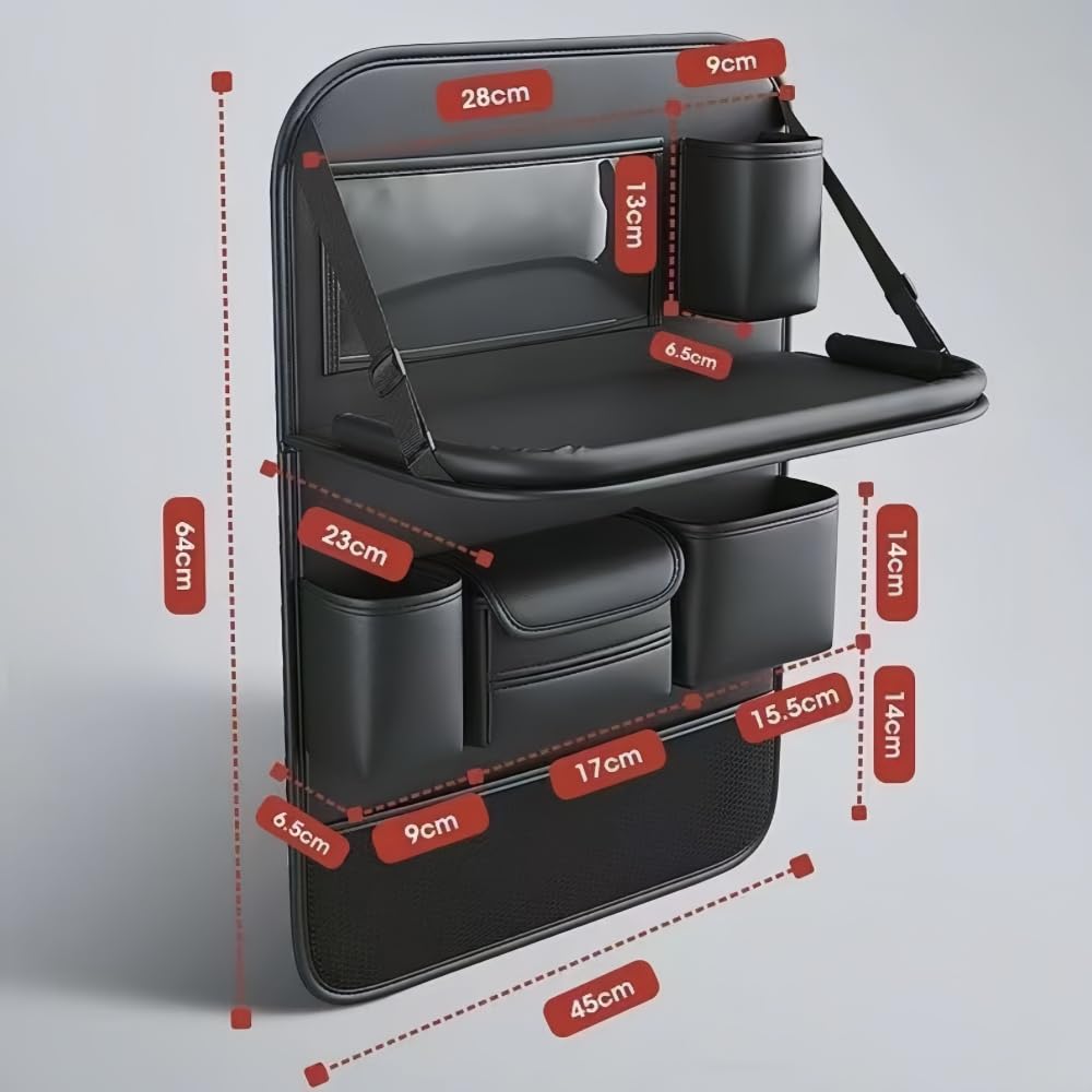 Auto Organizer für Dacia Duster Pick-Up, Autositz Organizer Rückenlehnenschutz Auto Kinder Auto Aufbewahrungstasche Sitzschoner Auto Vordersitze,C