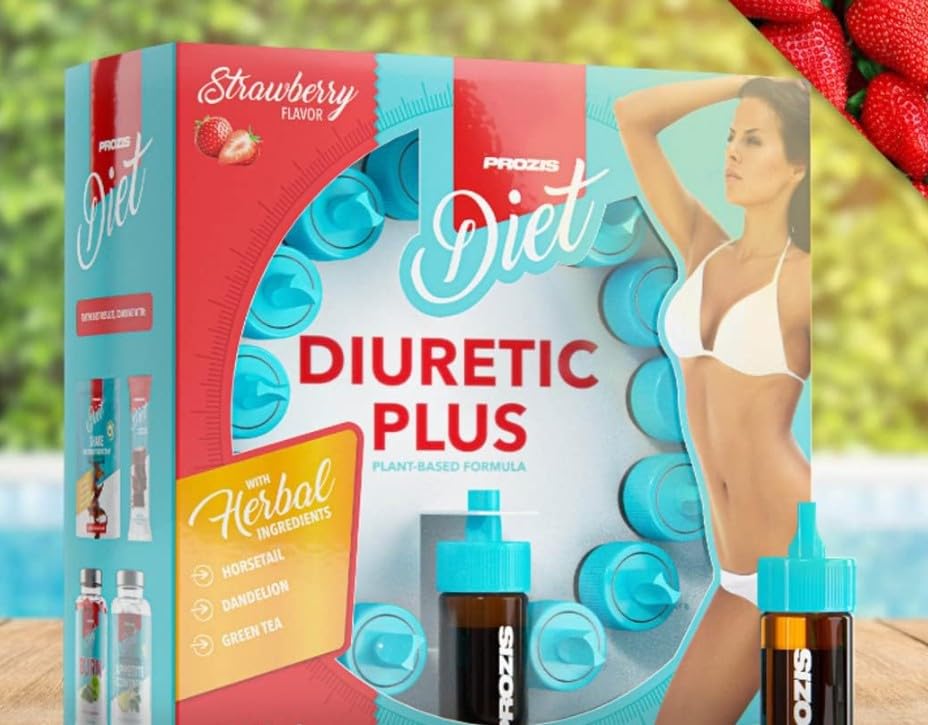 Prozis Diuretic Plus 15 x 10 ml - diurético natural Equiseto, diente de león y uva ursina