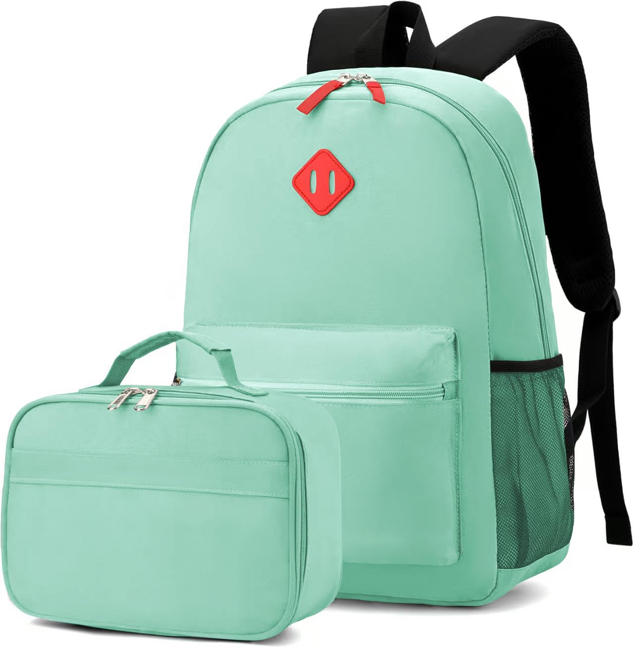 Yvechus Preschool Backpack Kindergarten Toddler School Backpacks Primary School Backpack for Boys and Girls with Chest Buckle (Set Light Green, Medium