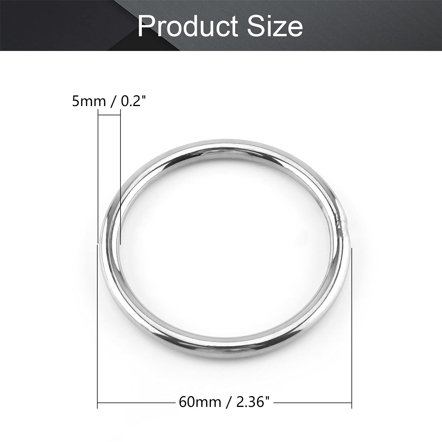 Anneaux Ronds En Acier Inoxydable 304 Résistant Au