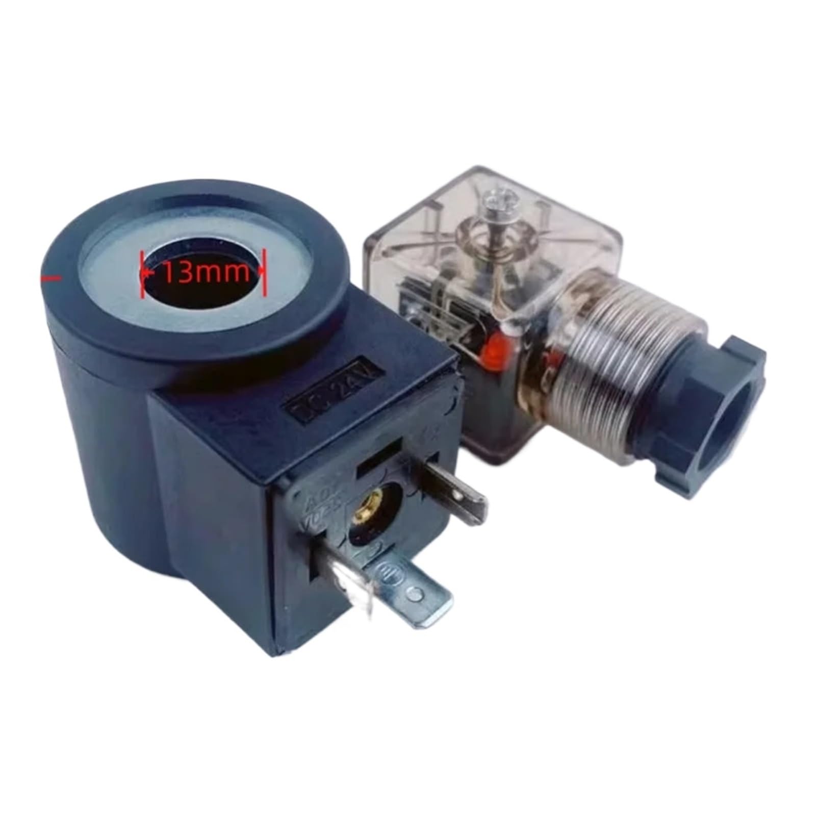 Yjcebgped Ac220v 1Pcs Hydraulic Lift Solenoid Valve Coil Inner Diameter 13Mm Height 37Mm 110V Dc24v 12V With Wire(Ac220v)