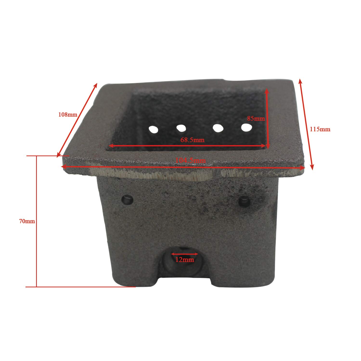 Image secondaire de Brasero poele a granule brûleur à granulés pour insert brasero en fonte creuset poele pellet