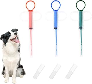 Amusingtao 3 Stück Tablettengeber für Katzen, Tabletteneingeber Katze, Medikamenten Feeder, Tablet Feeder Krankenpflege Pusher Shooter Pills Feeder für Katzen Kleine Hunde product image