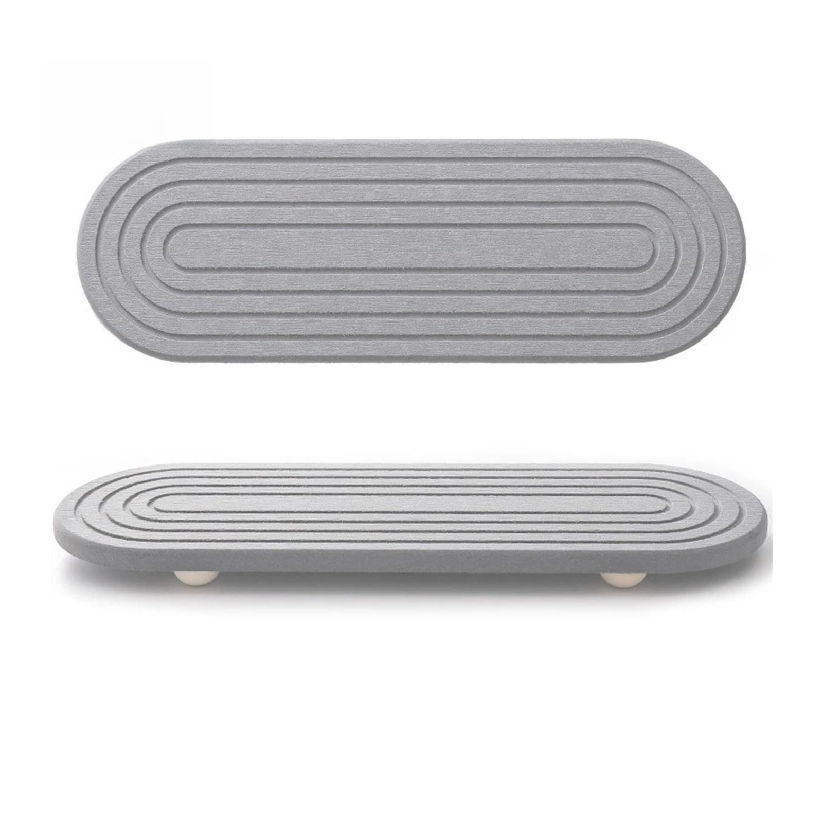 1pcs Diatomaceous Quick Drying Tray ，Compatible For Instant， Dry Draining Board Soap Storage Non Slip Diatom Mud Sink Tray Molds Resistant