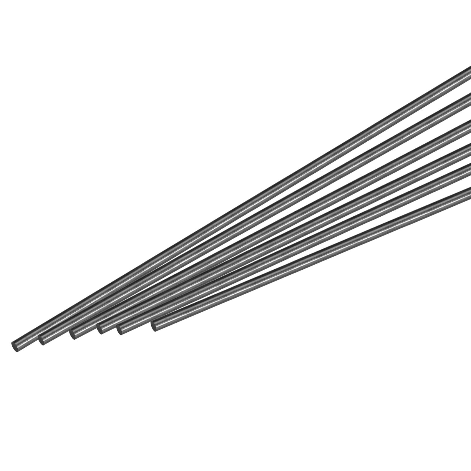 QUARKZMAN 10 Pezzi Asta in Fibre di Carbonio, 5mm x 300mm per Strumenti Fai-da-te per Ali di Aerei RC e Bracci di Quadcopter