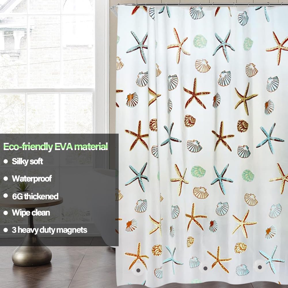 Premium EVA Shower Liner - Waterproof & Rustproof -2
