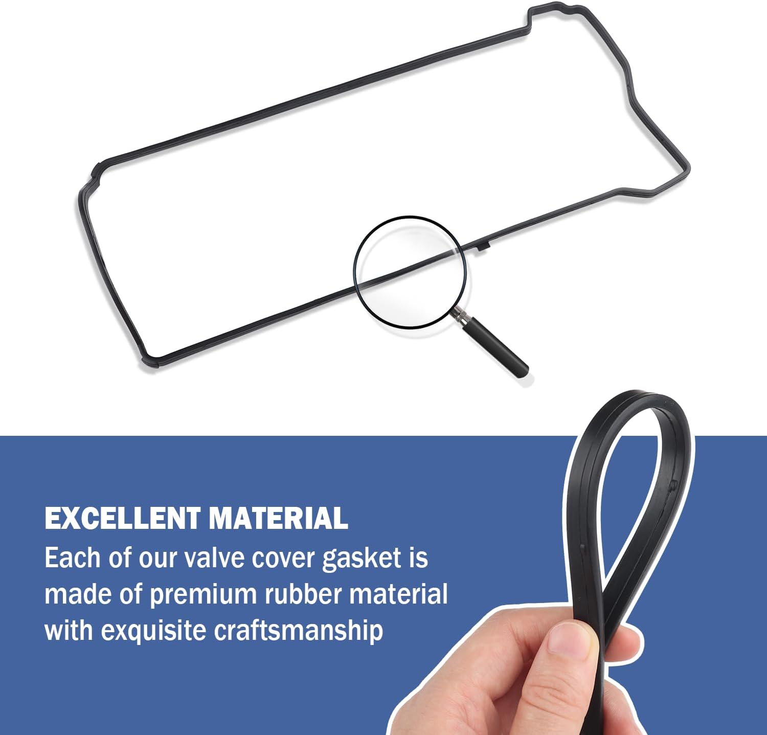 Car Engine Valve Cover Gasket Set,Automotive Replacement Valve Cover Gasket Sets OEM#VS50614R 12341-R40-A00,Rubber Valve Cover Seal Gasket Compatible with Acura Honda CR-V Civic