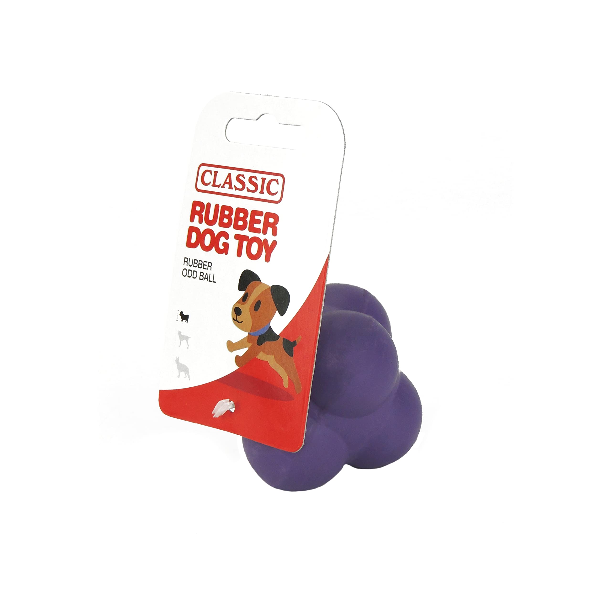 CLASSIC Odd Ball Rubber Dog Toy - 63mm - Purple