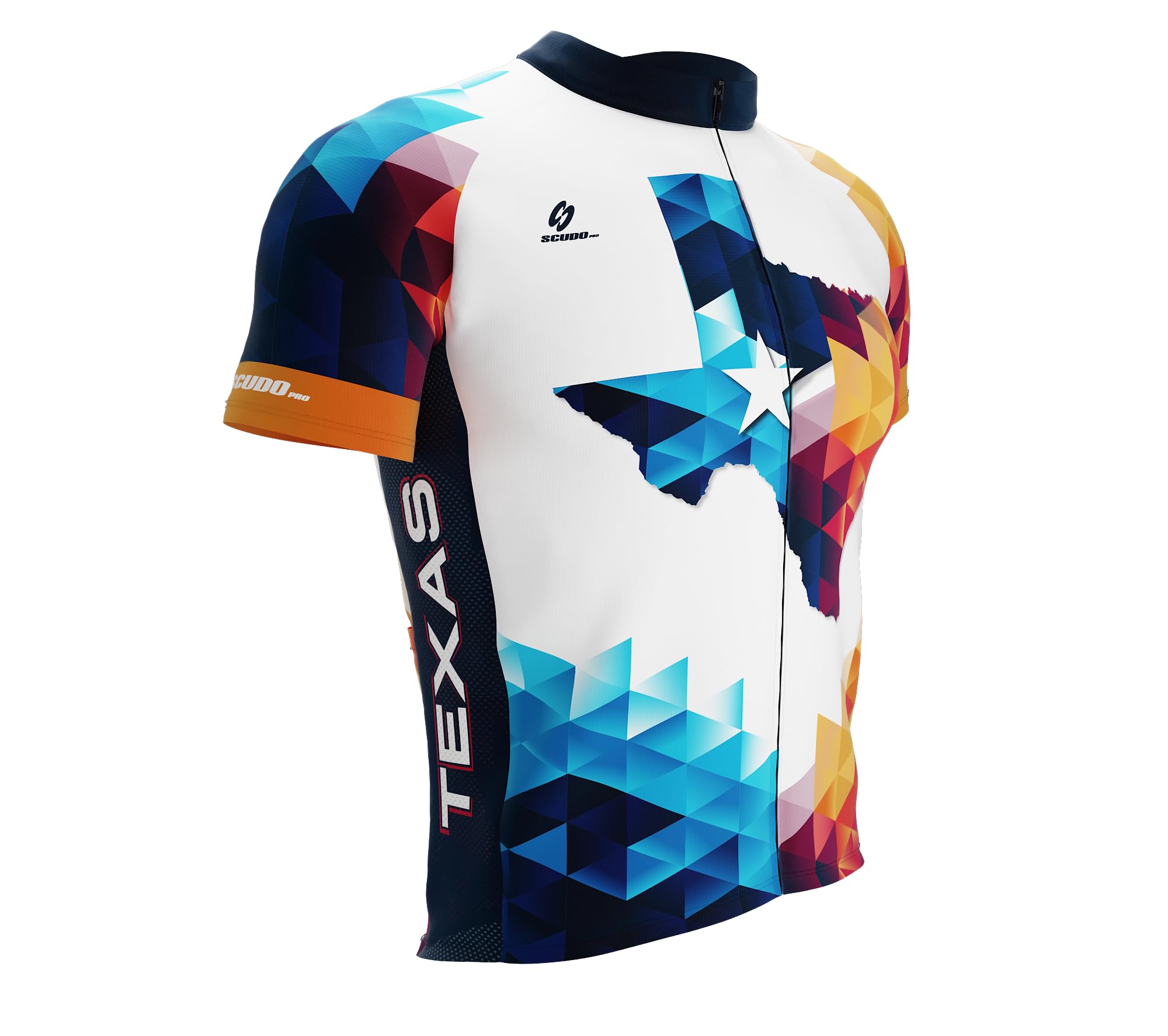 ScudoPro US State Texas Short Sleeve Cycling Jersey -V3- Size L