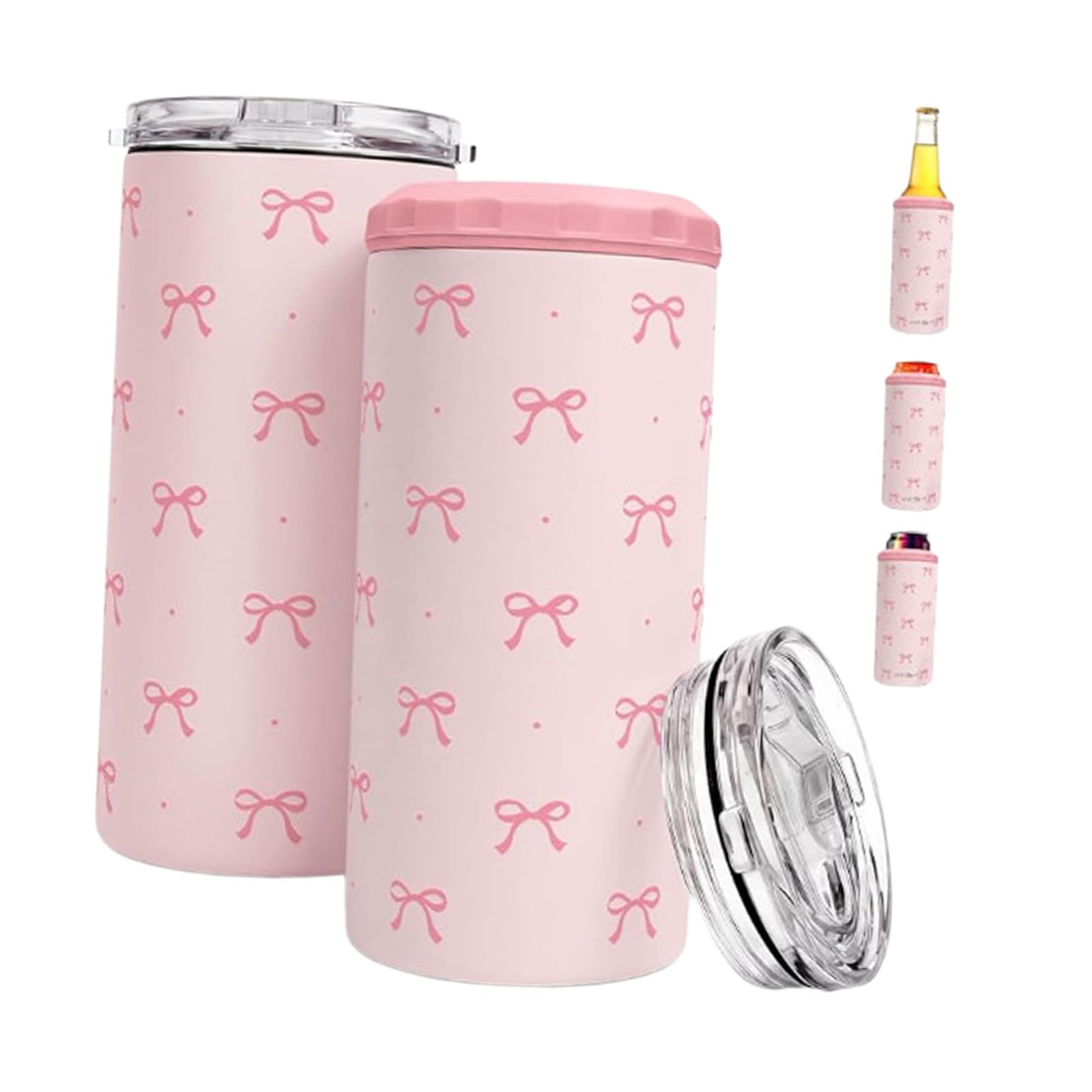 PANGBOER Wall 480Ml Drink Cooling Cup 16Oz Insulated Container Ergonomic Grip Stays Cool or Hot Daily Long Insulated Can Organiser