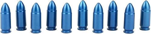 A-ZOOM 9MM Luger Snap Cap, azul, 10PK