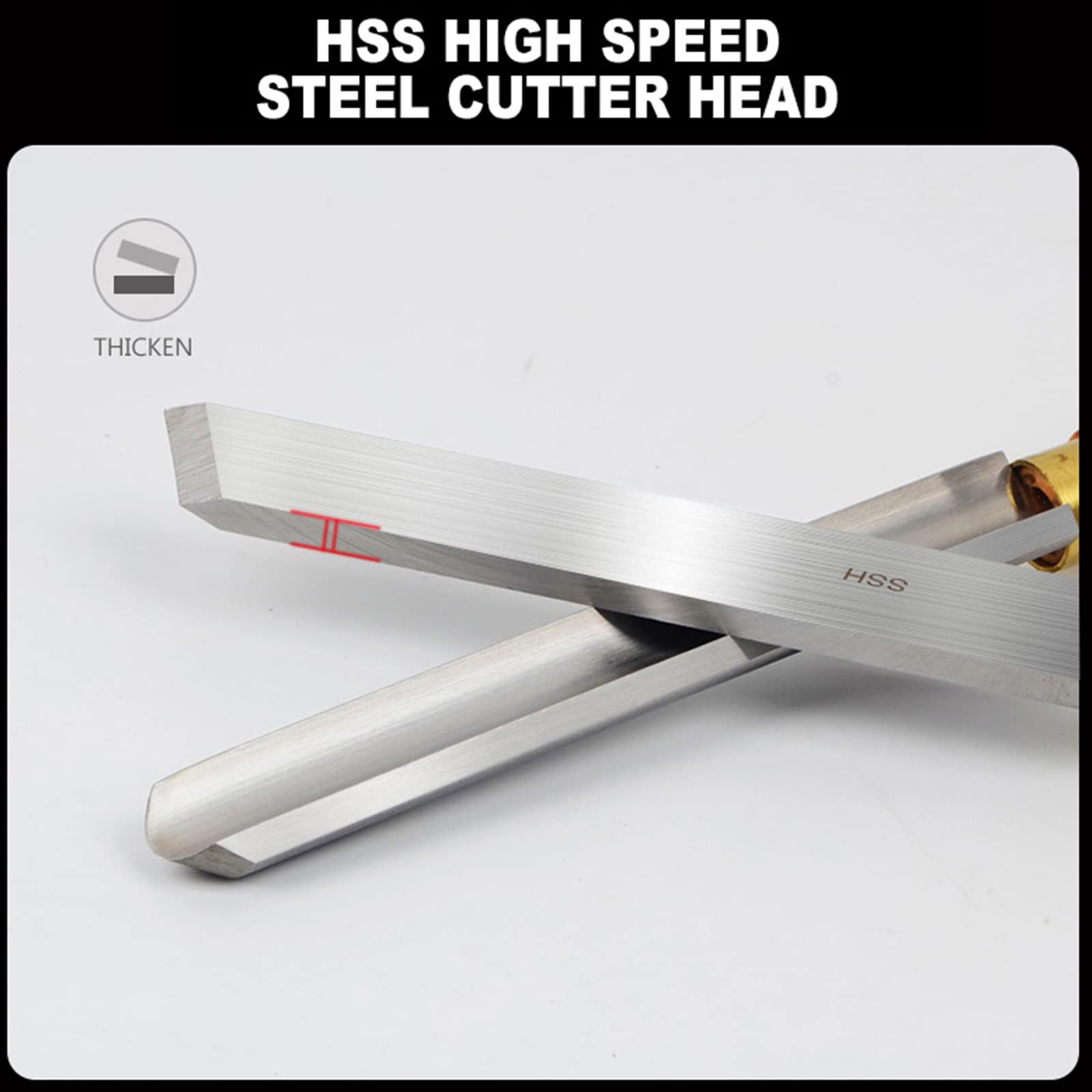 Herramientas De Torno Madera HSS 1 Piezas, Formones Para Tallar Madera, Cinceles Para Tornear Madera, Cincel De Torno Para Carpintería Para Aficionados Al Bricolaje,1" skew chisel