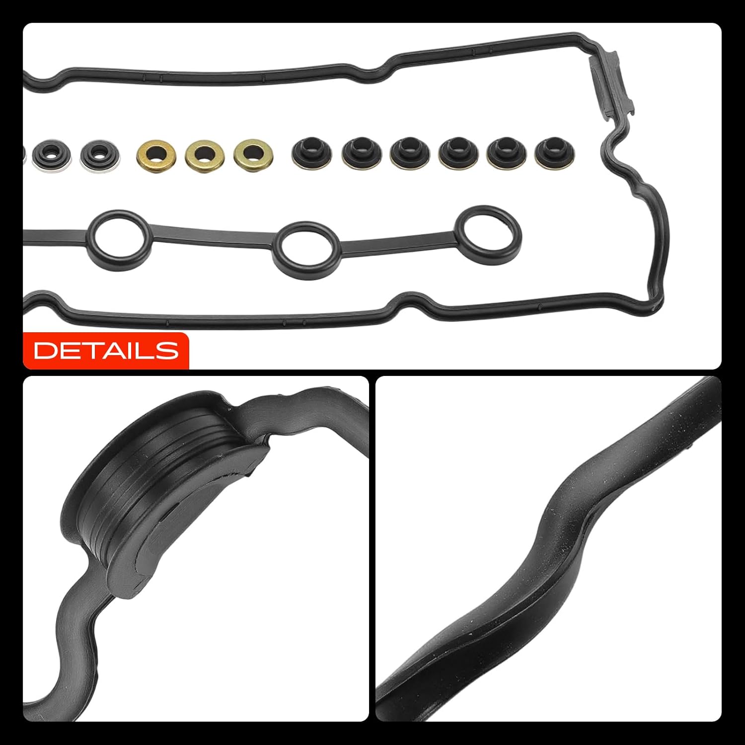 A-Premium Engine Valve Cover Gasket Set Compatible with Nissan Altima 1993-2001, 2.4L