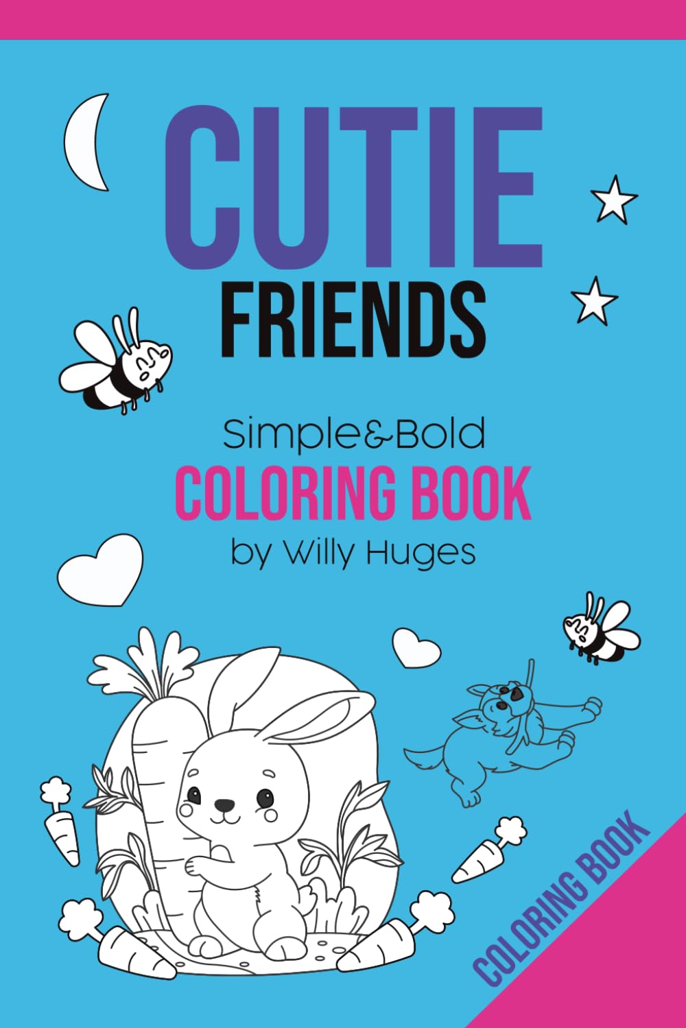 Cutie Friends: Simple&Bold Coloring Book