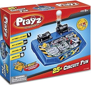 Playz Electrical Circuit Board Engineering Kit for Kids with 25+ STEM Projects Teaching