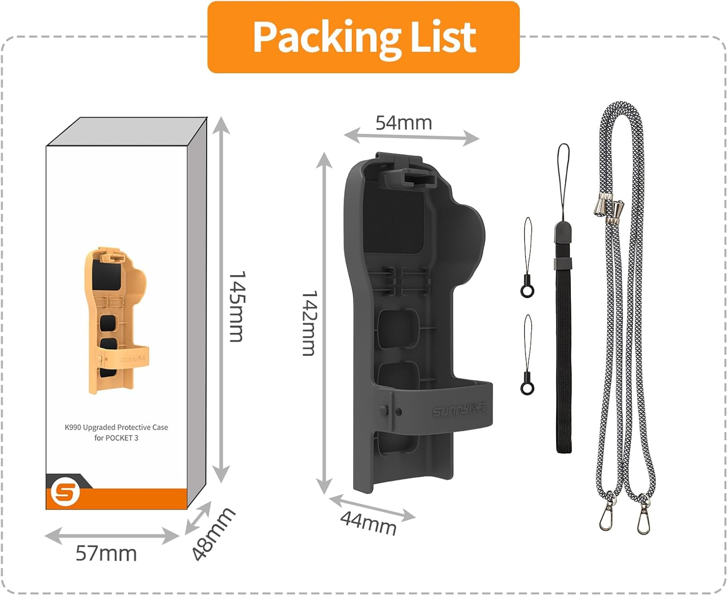 Pocket 3 Protective Case with Magnetic Storage Slot Bump-Proof Dust-Proof Portable Plastic Shell Cover for DJI Osmo Pocket 3 Gimbal/Lens/Screen Accessories - Image 9