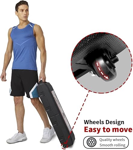 Miniatura 5 de Juego de mancuernas ajustables para levantamiento de pesas, 44 libras, 66 libras, 110 libras, con estuche de transporte