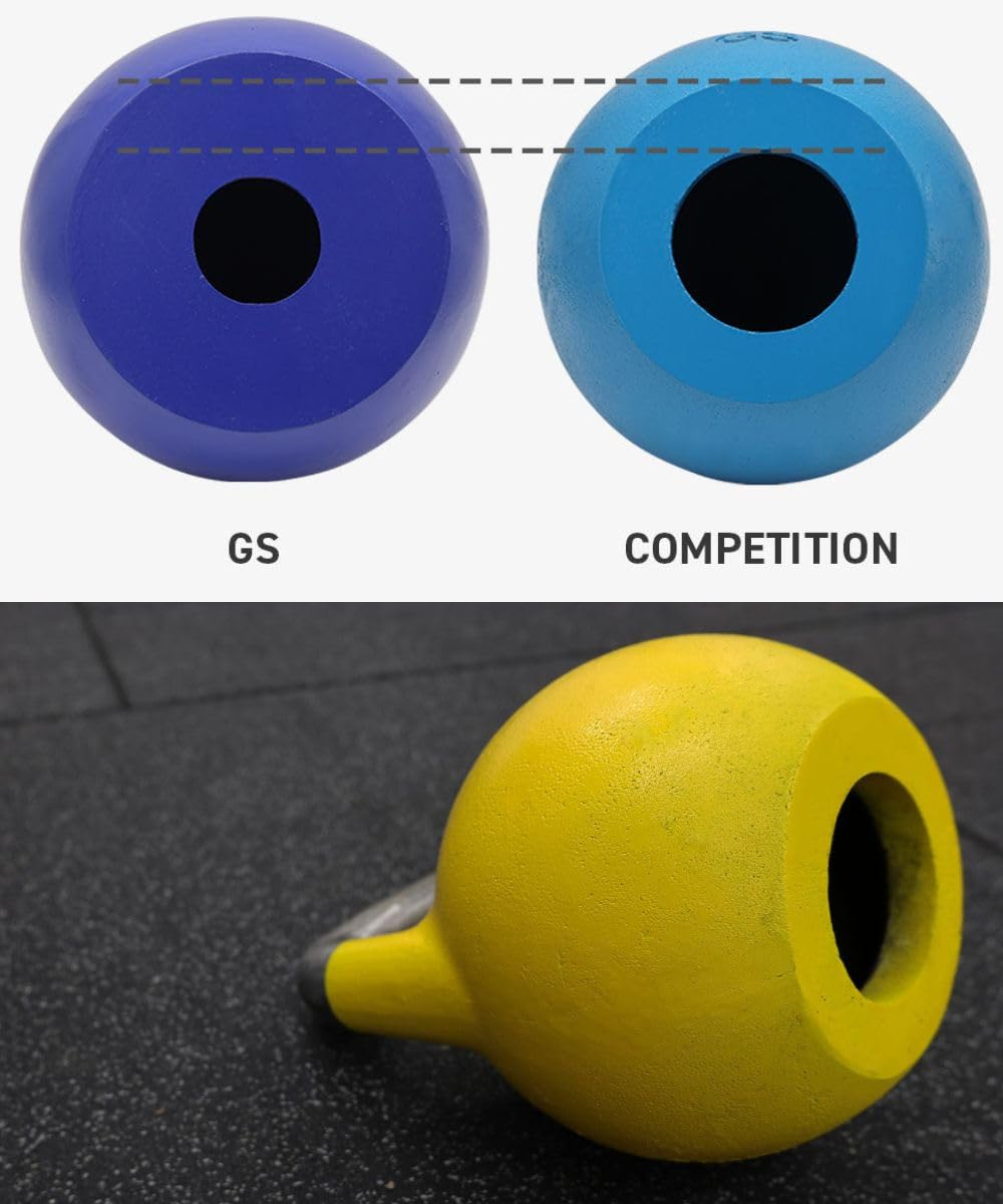 Wolverson Fitness GSU Competition Kettlebell – professionelle Stahl Trainingshantel für Kettlebell Sport, Functional Training, Krafttraining, Cross Training & Home Gym