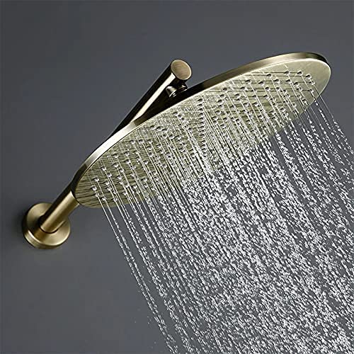 Ensemble de Douche dissimulée or brossé avec mitigeur et douchette à main - 5
