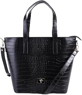 Fabrika 40x29x13 cm Tote Çanta KROKO-ADILA, KROKO-ADILA, Siyah, Kadın