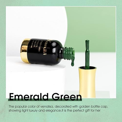 Miniatura 5 de VENALISA - Esmalte de uñas en gel, 0.4onzas fluidas (12 ml) color púrpura vórtice, gel semipermanente, para manicura en casa de arte en uñas, estilo