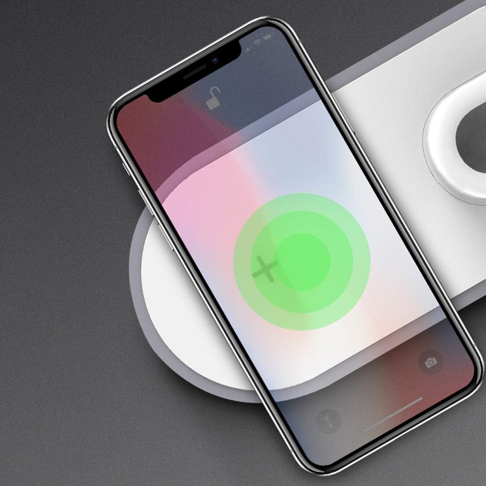 Frее Shірріng Ovеr $50 gdfh Wireless Charger 3 in 1 Qi Fast Charging Station,Compatible iPhone SE/11/11 Pro/X/XS/XR/Xs Max/8 Plus,Wireless Charging Stand for AirPods Pro/2, Compatible Apple Watch Series 5/4/3/2/1