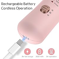 Vista 5 de Kit profesional de manicura y pedicura, juego de lima de uñas eléctrica, máquina de taladro de uñas eléctrica inalámbrica, 5 velocidades, cuidado