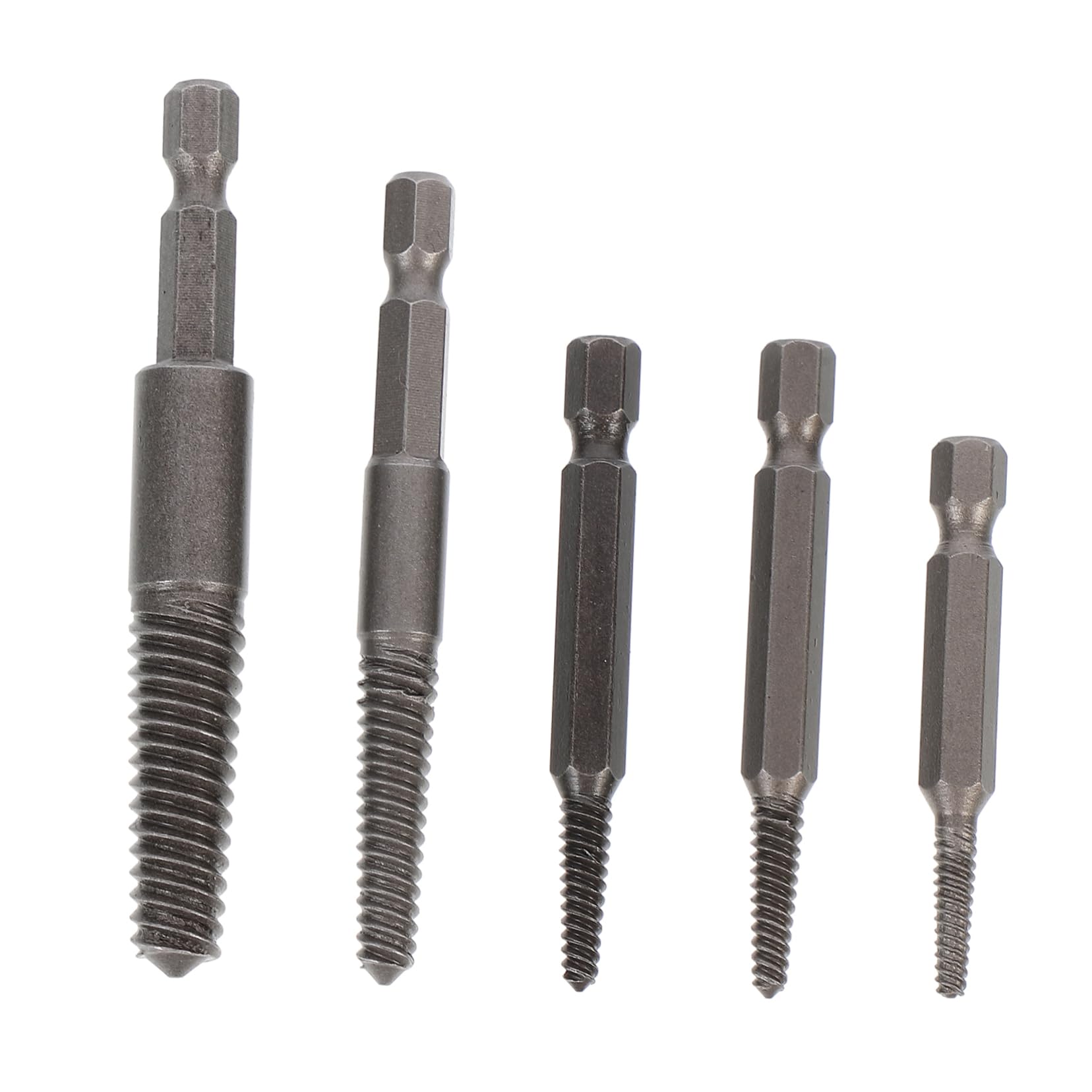 WHAMVOX 5pcs Professional Broken Screw Extractor High Hardness Screw Remover Tool for Easy