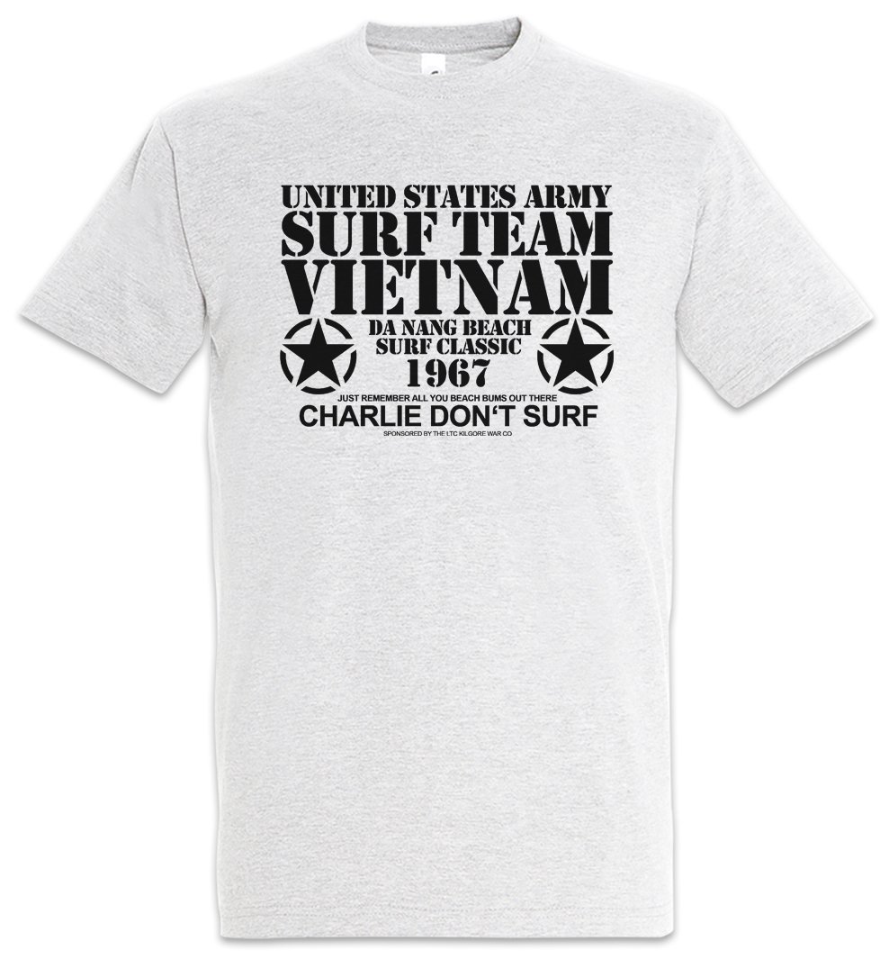 Urban Backwoods Men's Ash Surf Team Vietnam Ii T-Shirt Grey Size 3XL