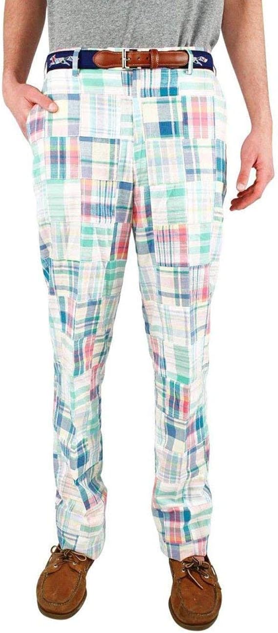 Country Club Prep Pastel Madras Pants 