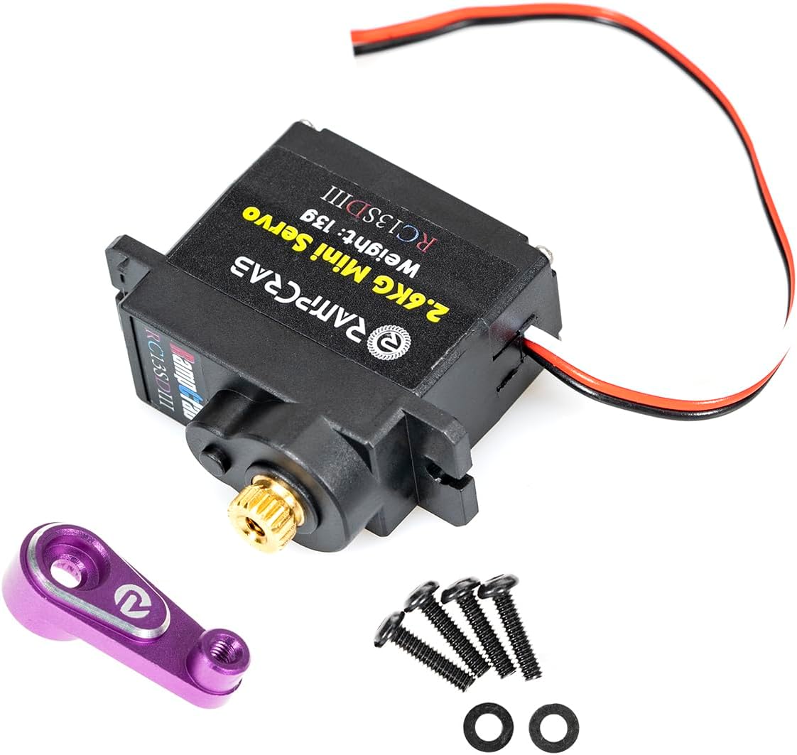 RampCrab RC Steering Servo and Servo horn for FMS FCX24, RC Car Parts