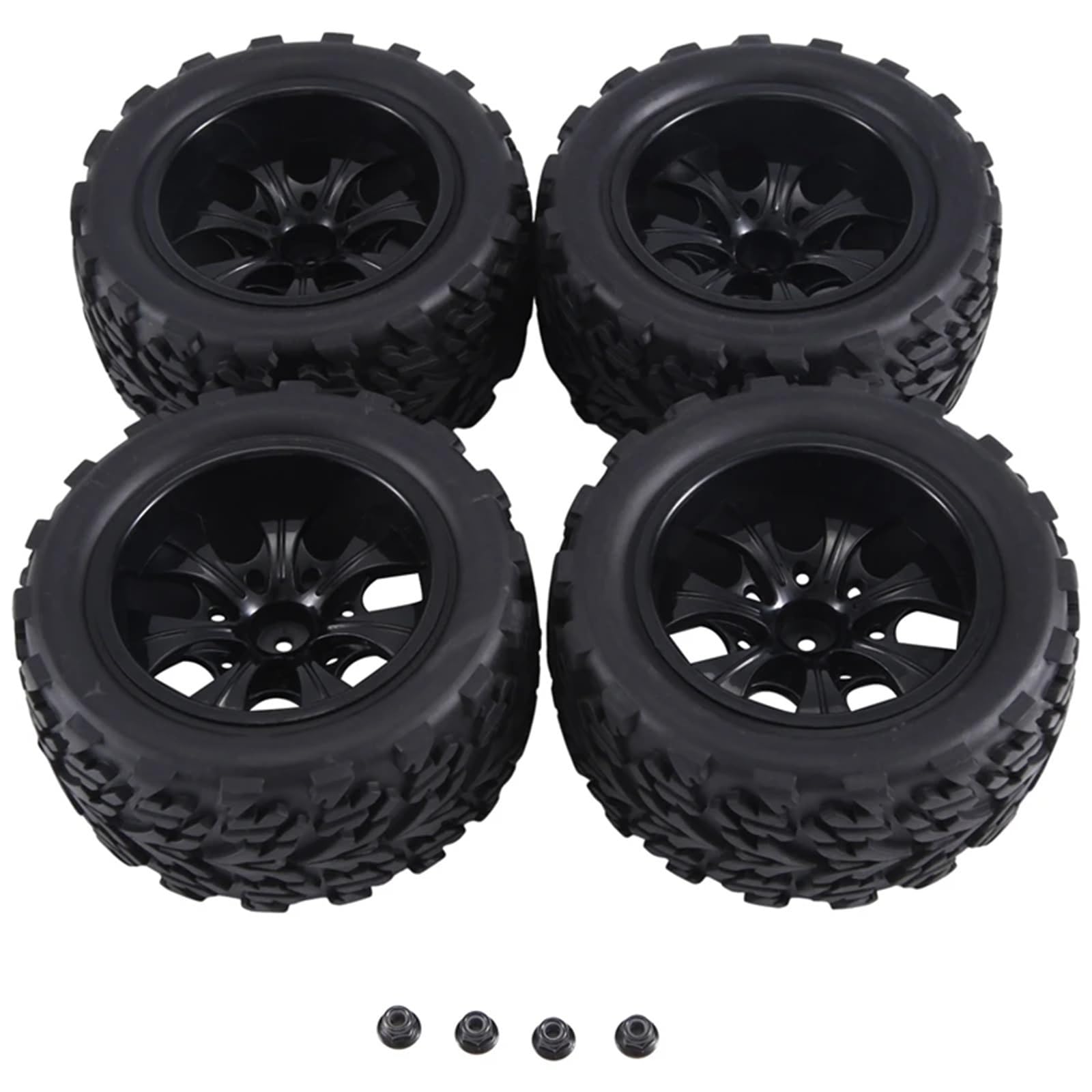 para Traxxas para Rustler para VXL para Redcat 1/10 Ruedas Neumáticos Hexagonales 12Mm 2Wd 4X4 RC Modelo Camión Accesorio Reemplazo Modificado