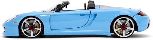 Miniatura 4 de Pink Slips 124 W6 Porsche Carrera GT - Coche fundido a presión, juguetes para niños y adultos (azul claro)