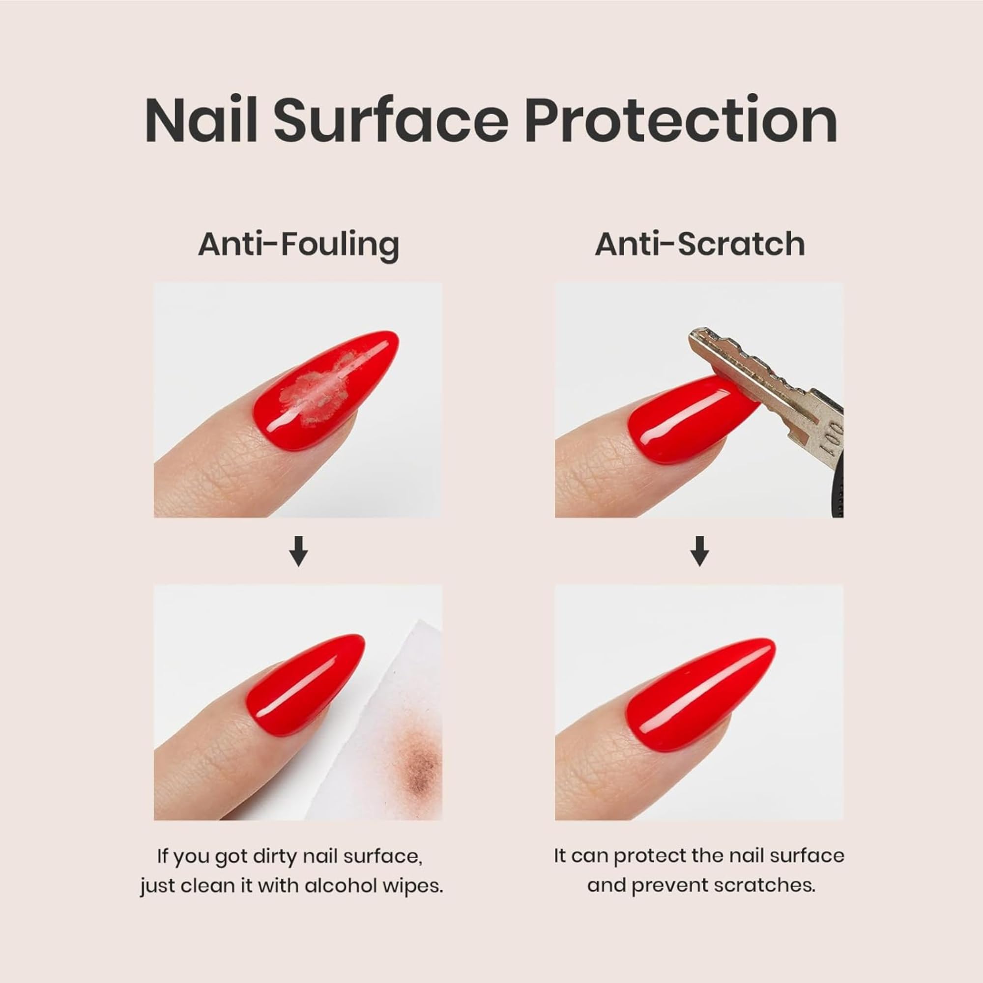COSTICA 2 Pcs 15Ml No Wipe Gel Top Coat And Base Coat Set - Soak Off Led Nail Lamp Gel Base Top Coat Finish Nail Art Design For Women 3