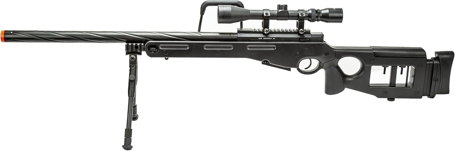 SV98 Bolt Action Airsoft Sniper Rifle w/Scope and Bipod (Color: Gray)-460 FPS