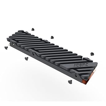 M.2 PCI-E NVME 22110 SSD Graphene Coating Full-Cover Copper Heatsink with Thermal Conductive Adhesive Suitable for Enterprise-Class Server or PC 22110 Solid State Disk