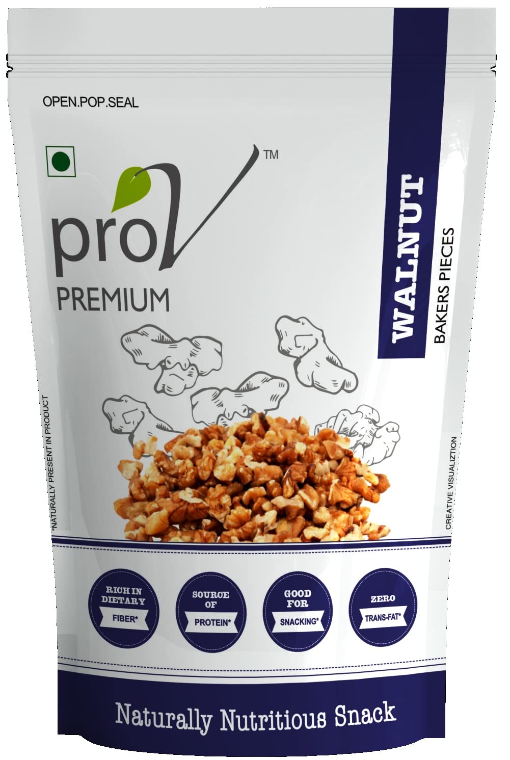 ProV Premium - Walnut bakers pieces 250 gm| Natural Akhrot Giri | Healthy & Tasty Snacking Dryfruit | Rich In Protein, Iron & Antioxidants | Omega3 Booster| Helps in Cardiac Health (B09KS4XLXX) Amazon Price History, Amazon Price Tracker