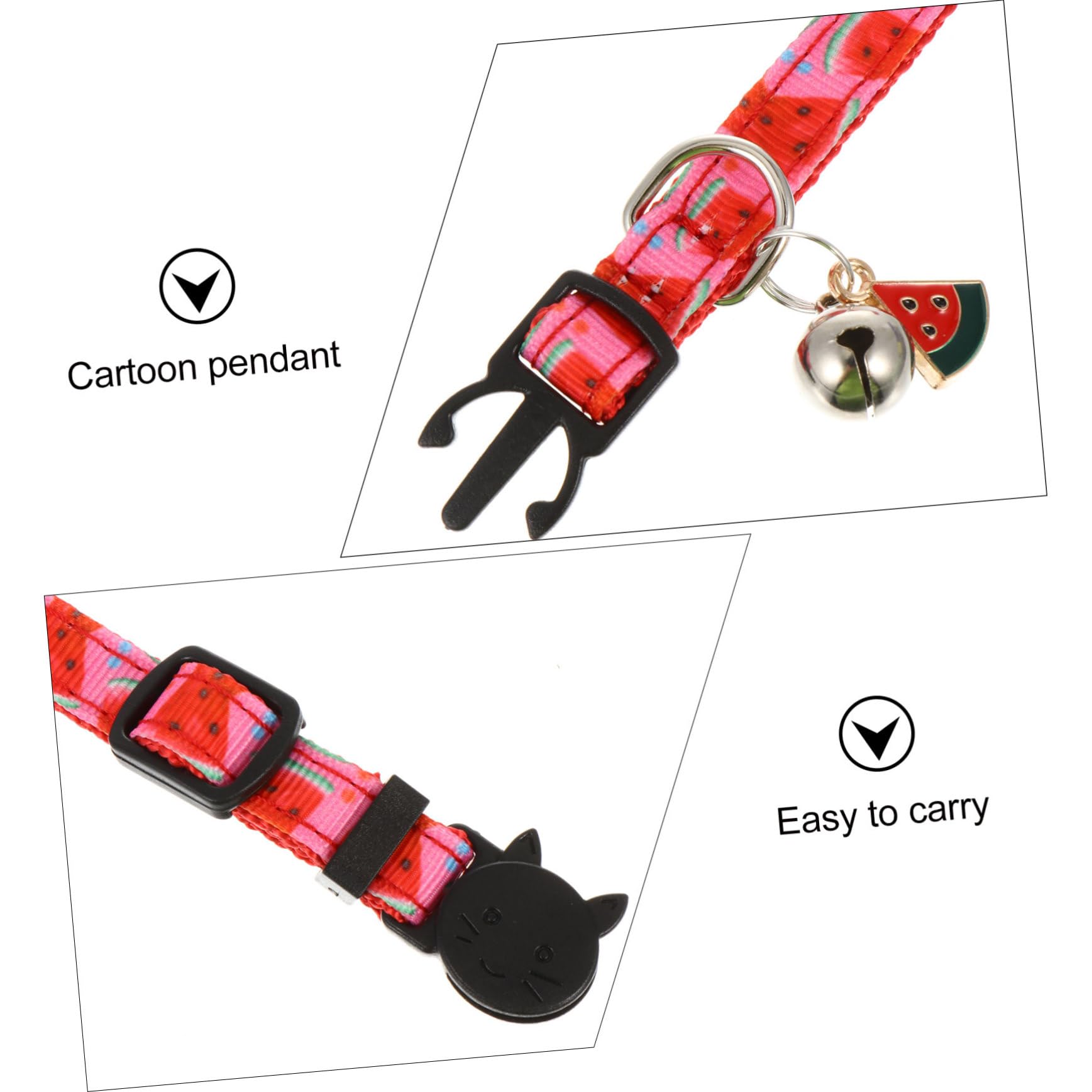 FRCOLOR 12 STK Obsthalsband für Haustiere Welpenhalsbänder Kätzchen Zubehör personalisiertes Katzenhalsband Sicherheits-Katzenhalsband Kauspielzeug für Hunde Dekoration für Haustierpartys