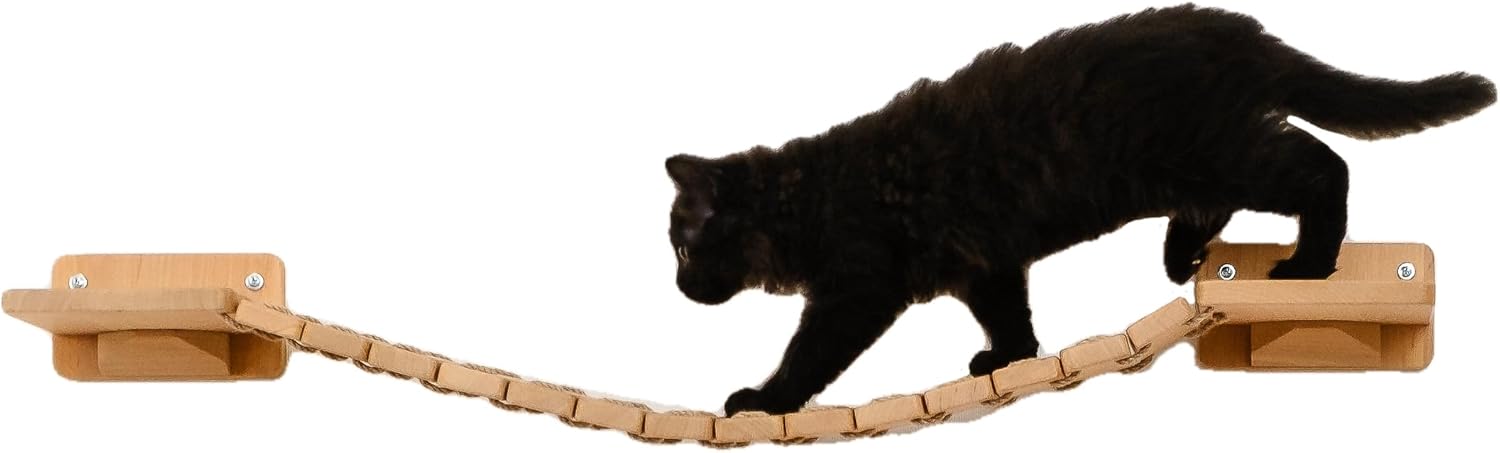 Cat Wall Bridge, Cat Wall Shelf, Cat Wall Furniture, Cat Play Furniture, Cat Wall Steps, Gift for Cat Lover, Cat Shelves, Cat Climbing Shelf