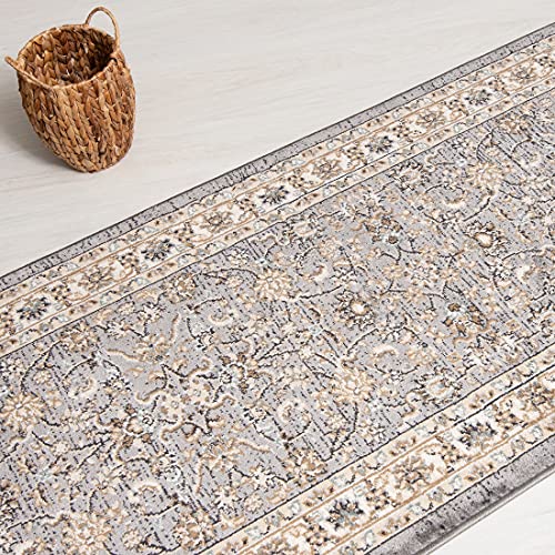 Carpeto Rugs Traditioneller Orientalischer Teppich mit Blumen - Kurzflor - Weich Teppich für Wohnzimmer, Schlafzimmer… – Bild 6