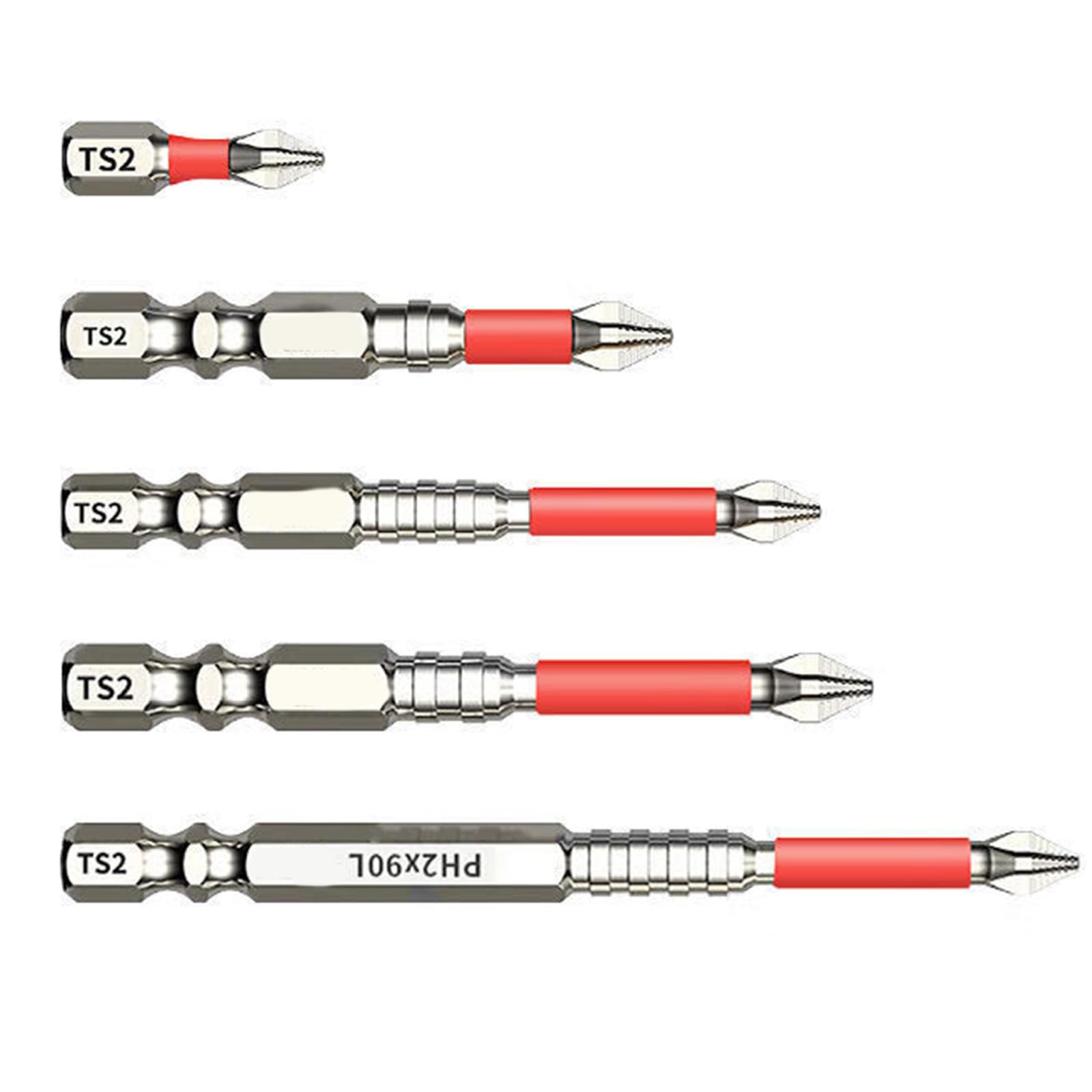 Tsophreniq Impacting Driver Bit Set 1 / 4inch Hexagonal Shank Crossing Head Screwdriver Steel Crossing Tool Attachment Screwdriver